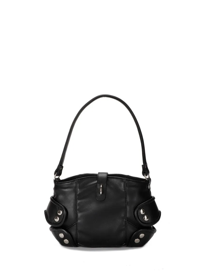 Shoulder Bag With Hook Closure