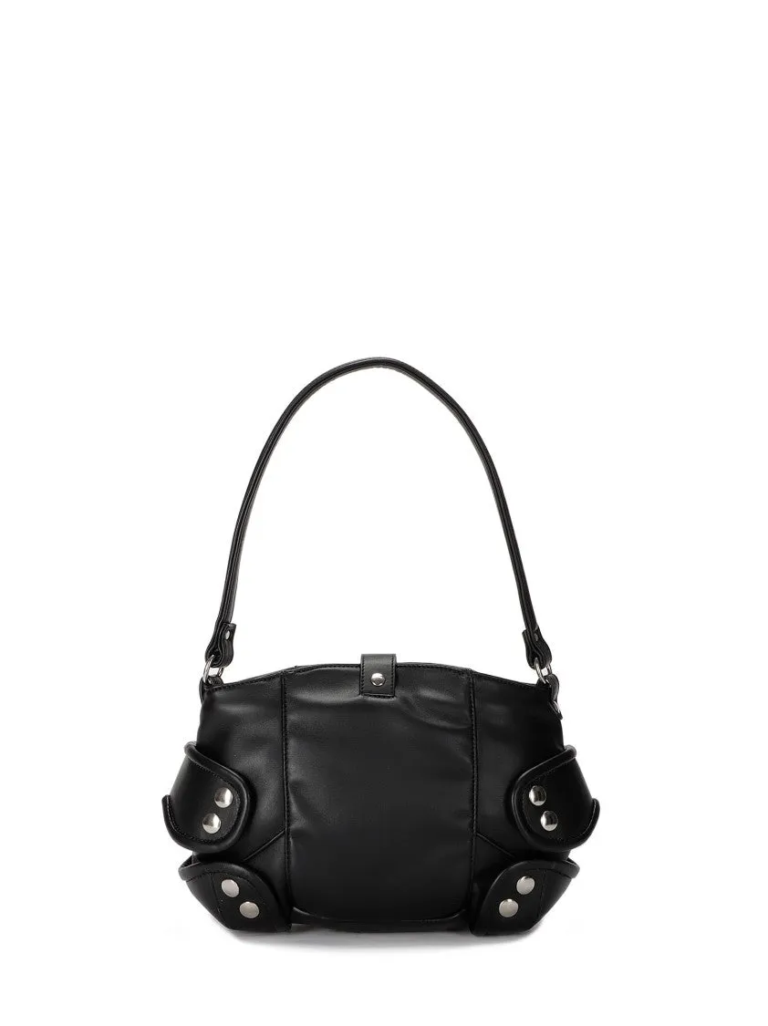 Shoulder Bag With Hook Closure