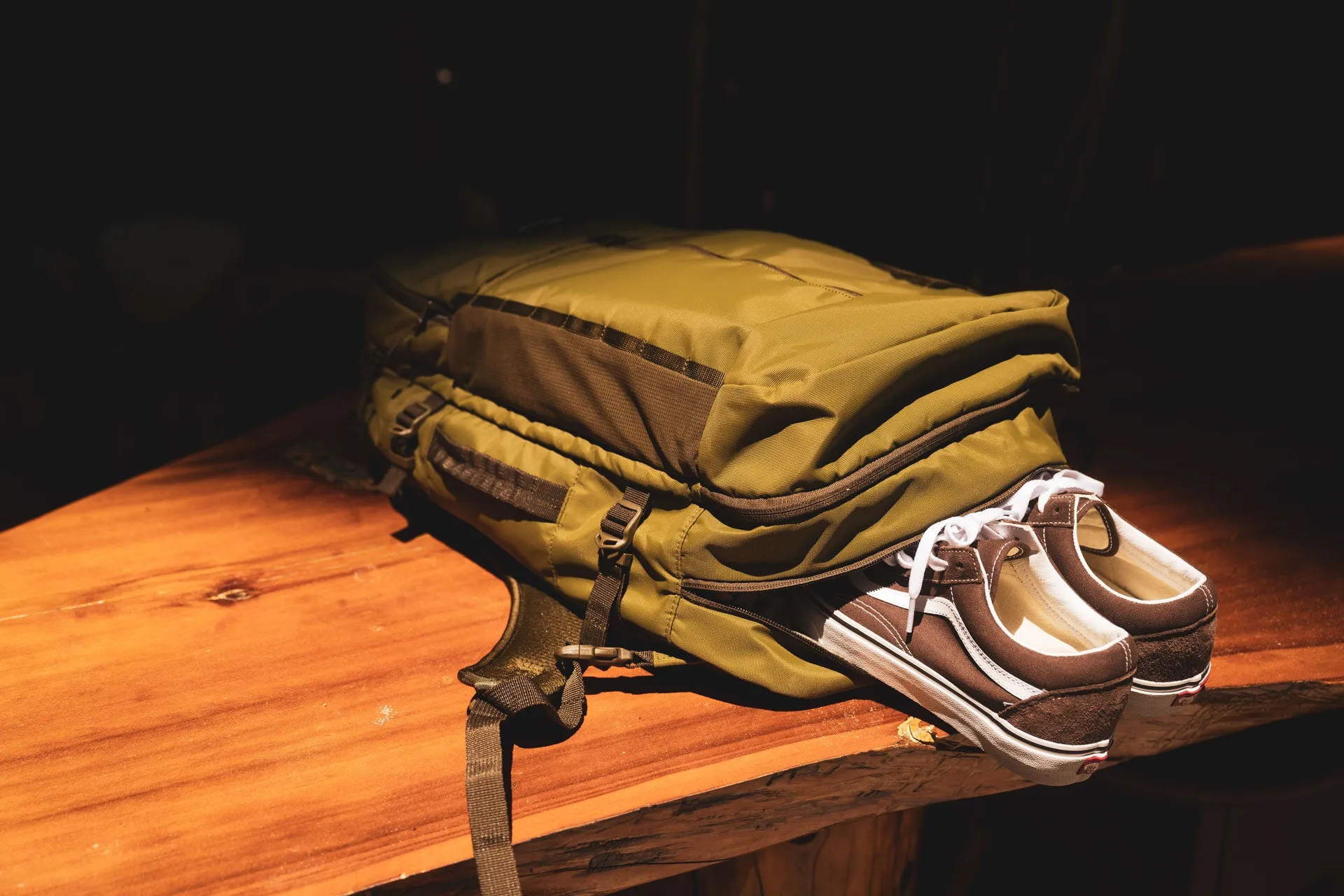 Split Adventure Backpack 38L - Black Ripstop