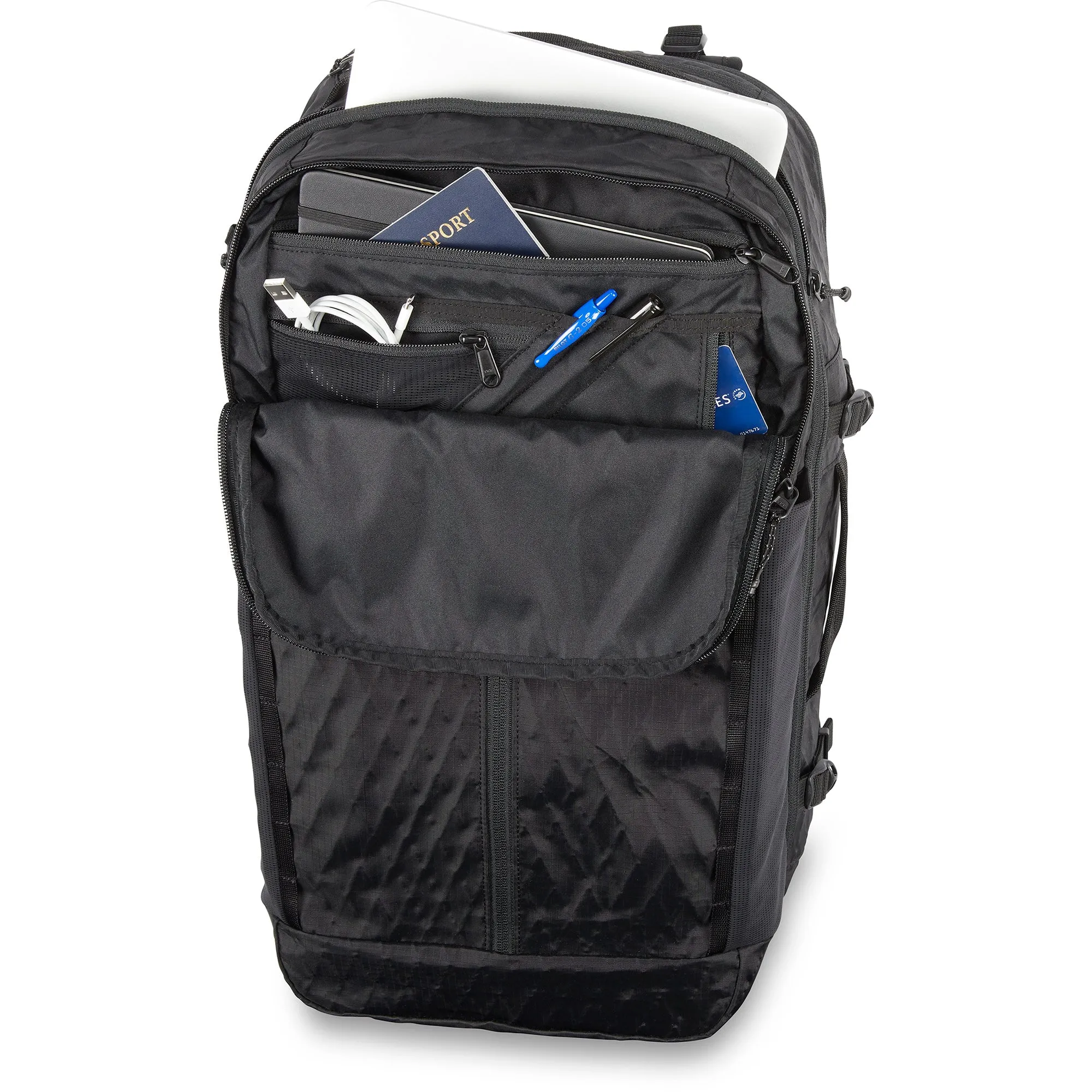 Split Adventure Backpack 38L - Black Ripstop