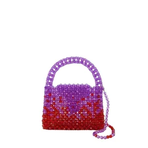 Ss23bg01 Hobo Bag - Purple/Red - Pearl