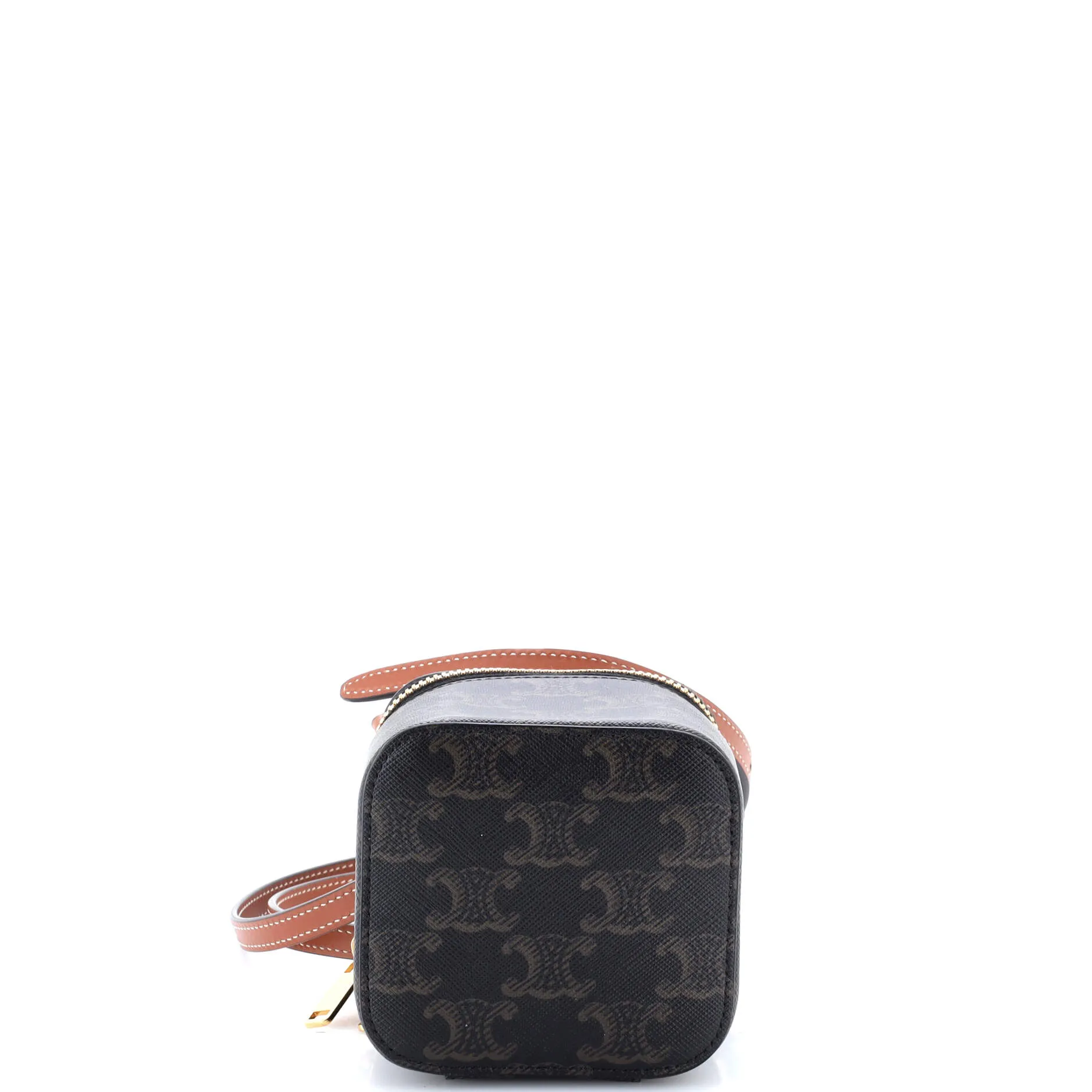 Top Handle Square Vanity Case Triomphe Coated Canvas Mini