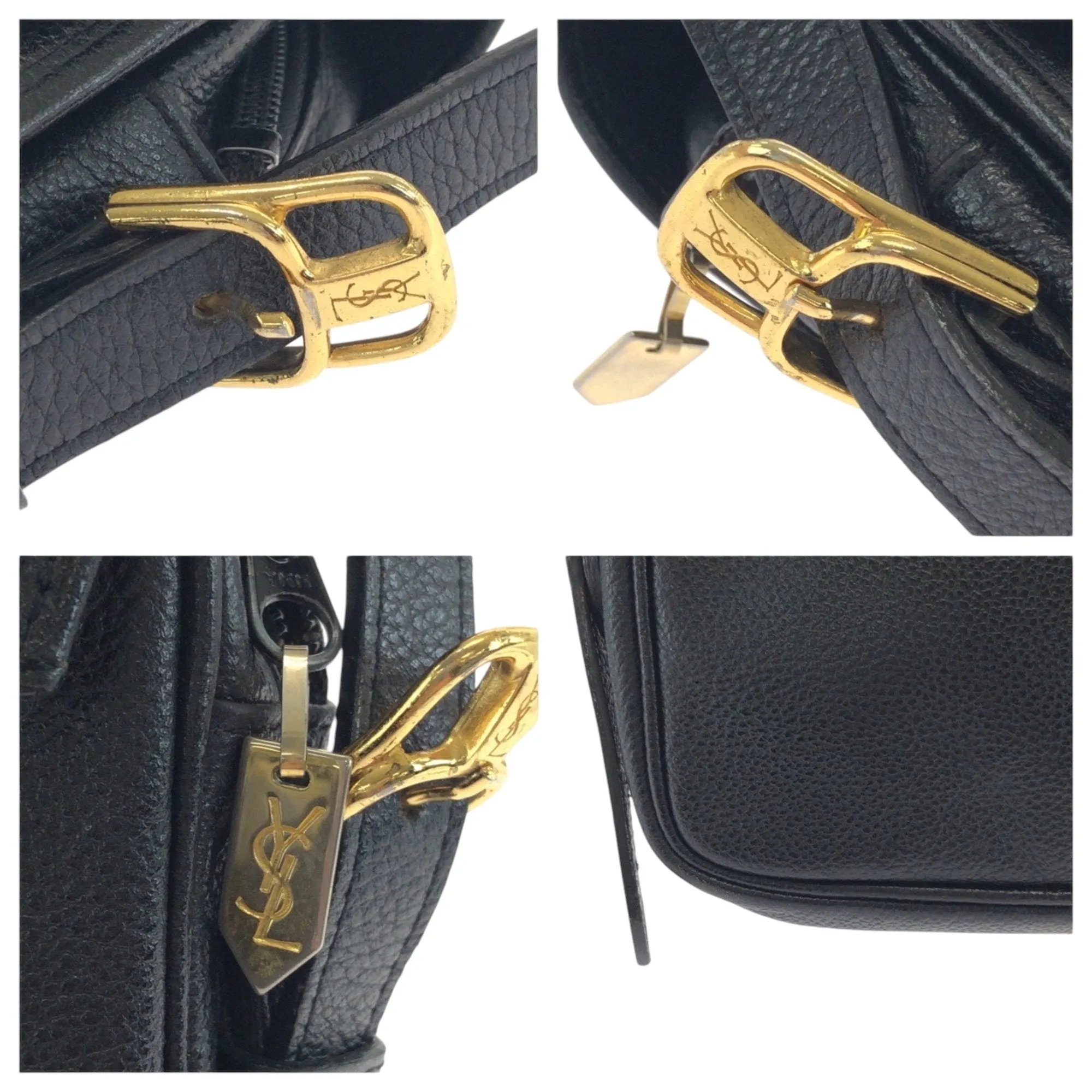 Yves Saint Laurent Leather Pochette Shoulder Bag (Pre-Owned)