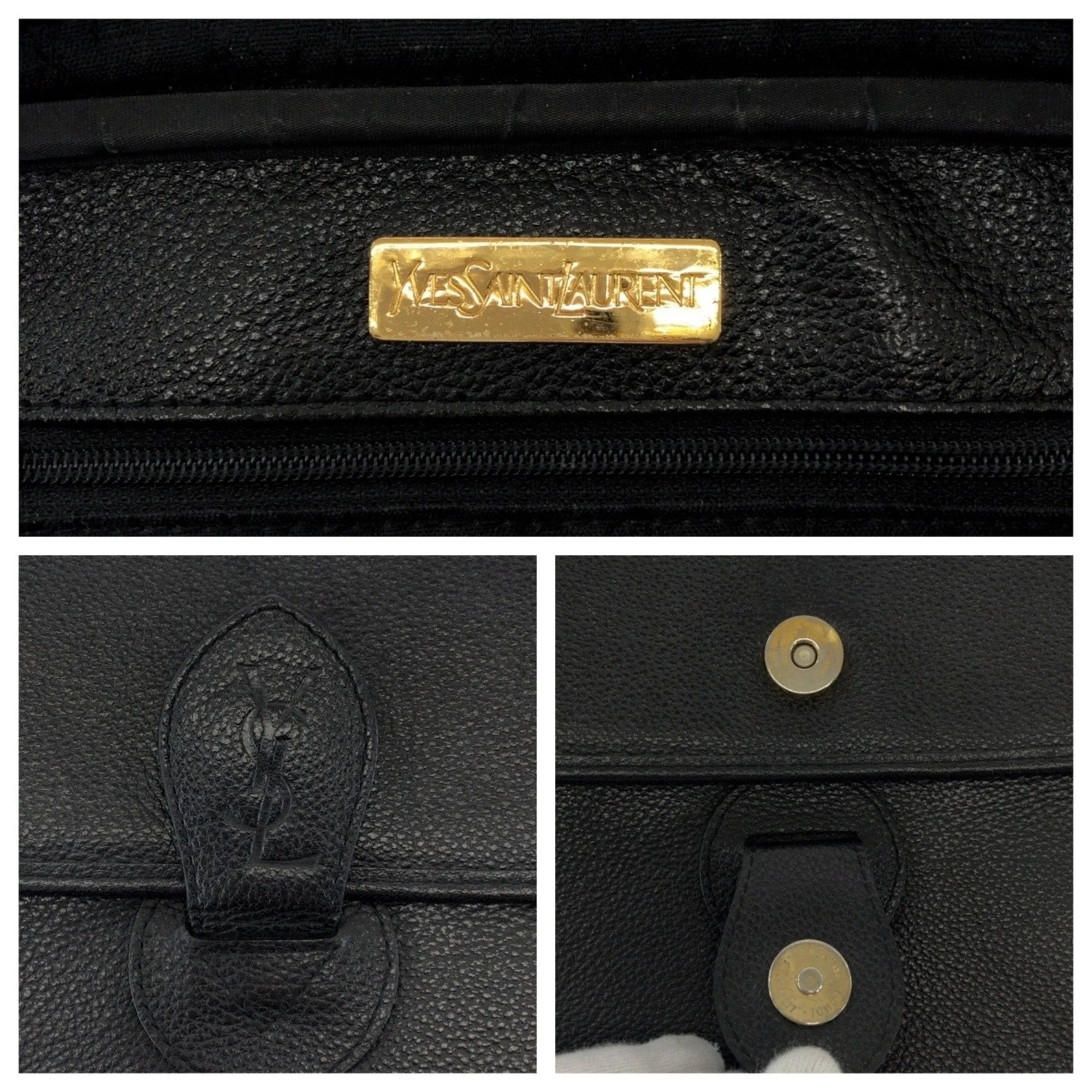 Yves Saint Laurent Leather Pochette Shoulder Bag (Pre-Owned)